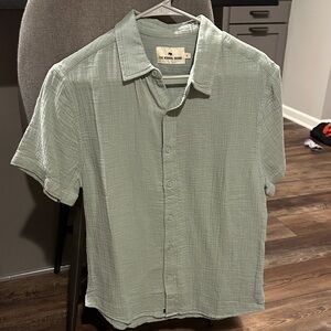 The Normal Brand Light Green Casual Button Down Shirt